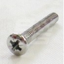 SCREW CHROME LONG LAMP PLINTH Image for SCREW CHROME LONG LAMP PLINTH