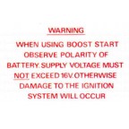Image for BOOST START LABEL
