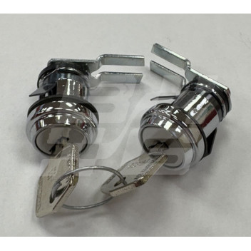 Image for DOOR LOCK PAIR FOR MGB MGC (MK11 push button handle)